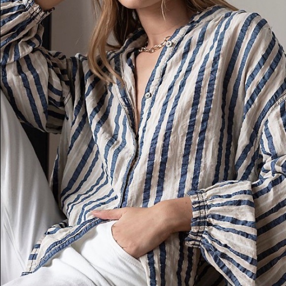 Free People Tops - We the Free Set Sail Stripped Top XS NWT